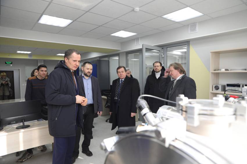 В День науки губернатор Белгородской области посетил технопарк «Высокие технологии БелГУ» 