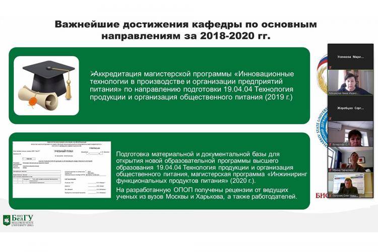 Определены задачи по наращиванию потенциала кафедры технологии продуктов питания
 События НИУ «БелГУ» определены задачи по наращиванию потенциала кафедры технологии продуктов питания