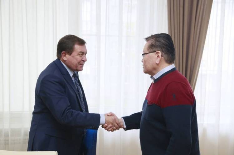 The Rector of Belgorod State University meet the Mongolian Ambassador