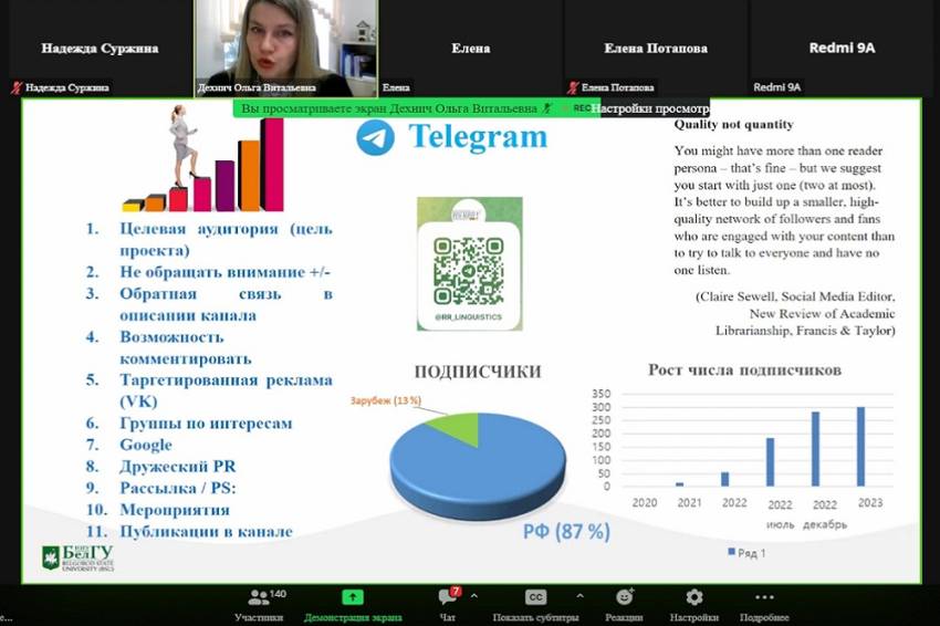 АНРИ и Белгородский госуниверситет провели вебинар для российских издателей и редакторов События НИУ «БелГУ» анри и белгородский госуниверситет провели вебинар для российских издателей и редакторов
