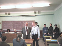 Члены организационного комитета конкурса доцент Д.Н. Пак и программист В.А. Лихачев