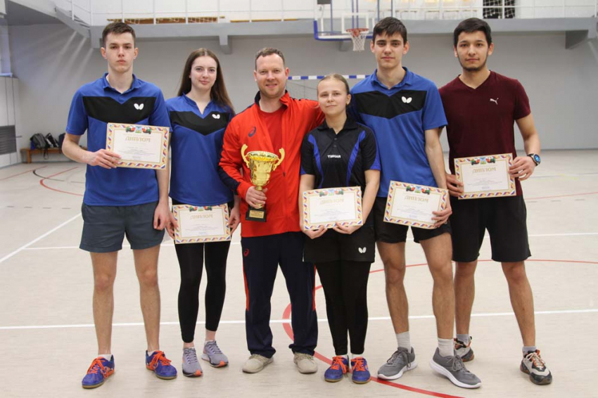 Команда НИУ «БелГУ» –  победитель областной Универсиады по настольному теннису